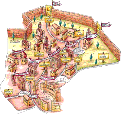 Quartiers de Sienne: quartiers du Terzo di S. Martino