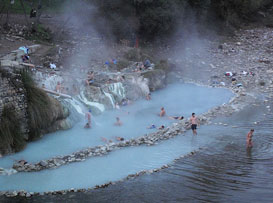 Les thermes de Petriolo, Toscane