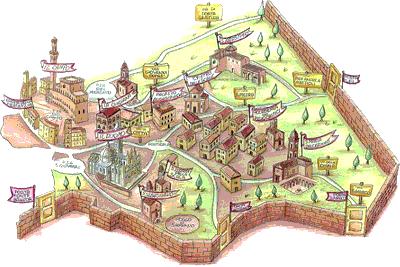 Contrade di Siena: contrade del Terzo di Citt&agrave;