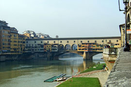 Florencia: panorama de Ponte Vecchio